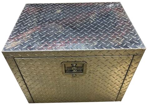 steel diamond plate utility box and cover in asphalt|TSD .